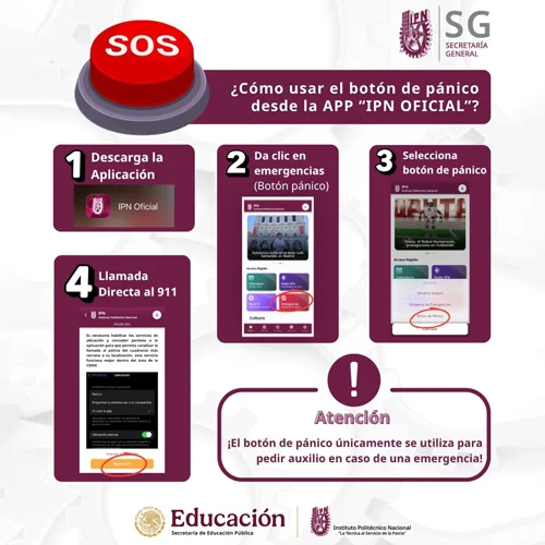 Botón de pánico App IPN