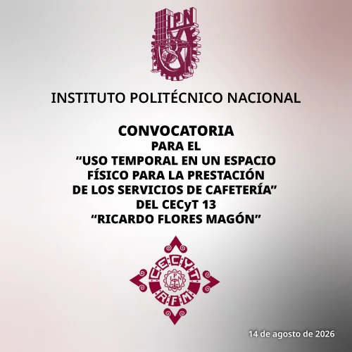 Convocatoria papelería CECyT 13